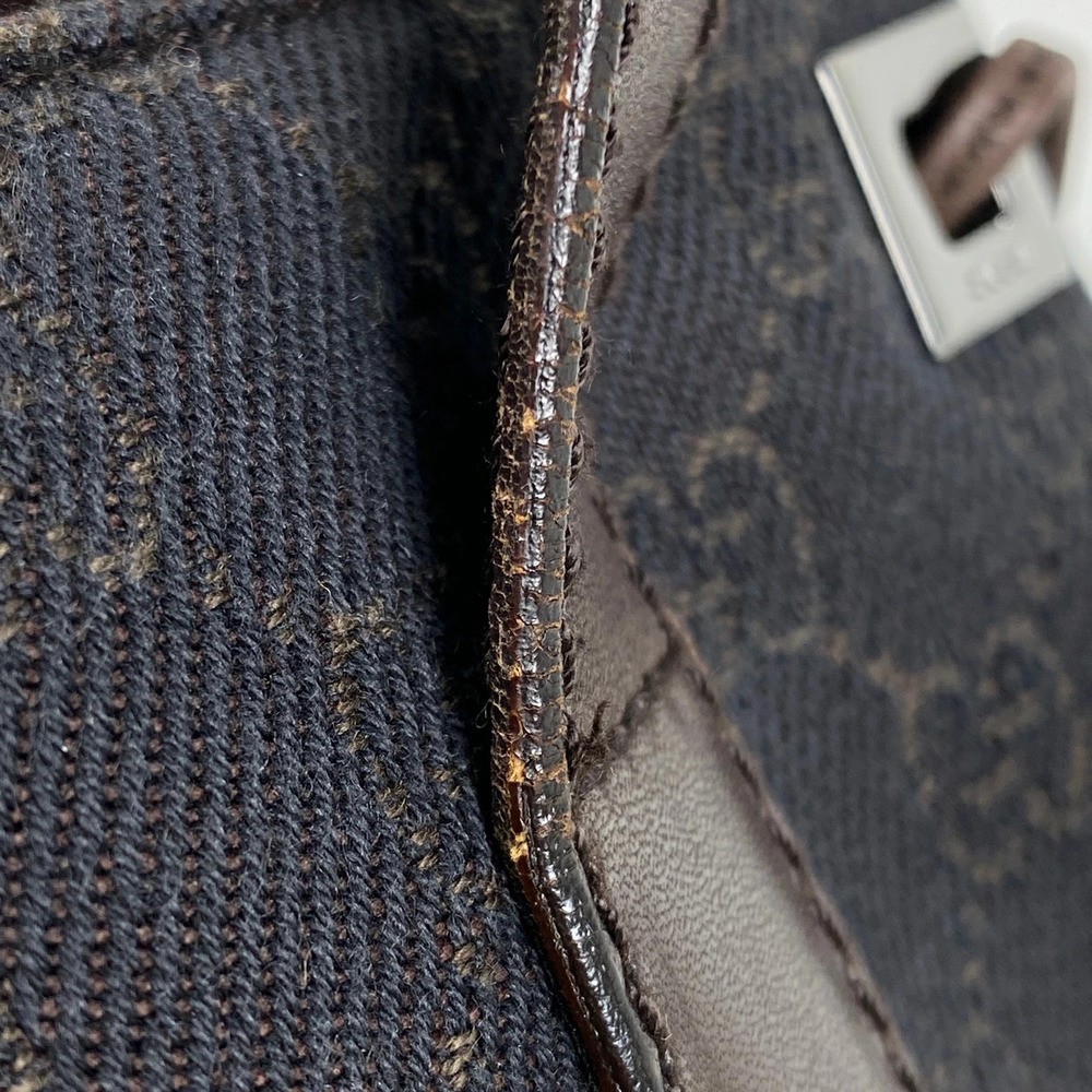 Gucci GG tote bag shoulder canvas dark brown - Picture 5 of 7
